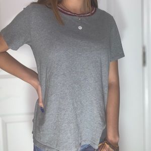 Gray short sleeve shirt